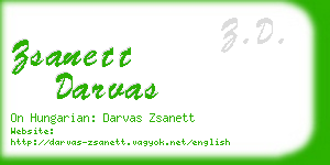 zsanett darvas business card